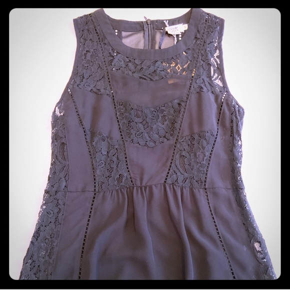 NWT Sleek Black Dress With Slip Included - Picture 5 of 5